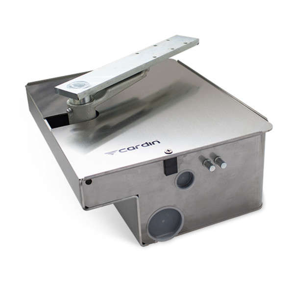 Foto van ondergrondse motor voor een poort automatisatie