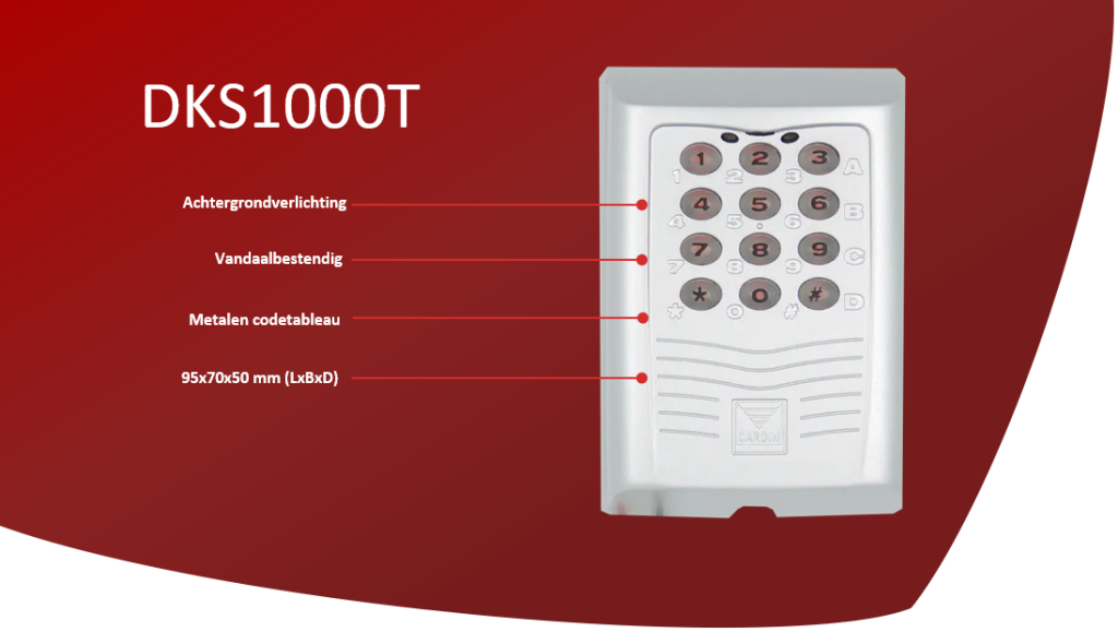 Opsomming DKS1000T eigenschappen Cardin